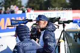 16.02.2023, Oberhof, Germany (GER): Siegfried Mazet (FRA) coach team Norway - IBU World Championships Biathlon, training, Oberhof (GER). www.nordicfocus.com. © Reichert/NordicFocus. Every downloaded picture is fee-liable.