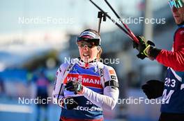 14.02.2023, Oberhof, Germany (GER): Lena Haecki Gross (SUI) - IBU World Championships Biathlon, training, Oberhof (GER). www.nordicfocus.com. © Reichert/NordicFocus. Every downloaded picture is fee-liable.