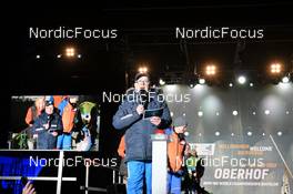 07.02.2023, Oberhof, Germany (GER): Olle Dahlin (SWE), IBU President - IBU World Championships Biathlon, opening ceremony, Oberhof (GER). www.nordicfocus.com. © Reichert/NordicFocus. Every downloaded picture is fee-liable.