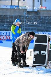 07.02.2023, Oberhof, Germany (GER): feature: staff, preparation ongoing - IBU World Championships Biathlon, training, Oberhof (GER). www.nordicfocus.com. © Reichert/NordicFocus. Every downloaded picture is fee-liable.