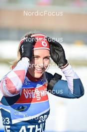 16.02.2023, Oberhof, Germany (GER): Chloe Levins (USA) - IBU World Championships Biathlon, training, Oberhof (GER). www.nordicfocus.com. © Reichert/NordicFocus. Every downloaded picture is fee-liable.