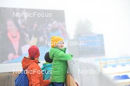 12.02.2023, Oberhof, Germany (GER): Event Feature: kid, spectator, curios - IBU World Championships Biathlon, training, Oberhof (GER). www.nordicfocus.com. © Reichert/NordicFocus. Every downloaded picture is fee-liable.