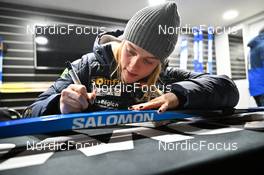 12.02.2023, Oberhof, Germany (GER): Sophie Chauveau (FRA) - IBU World Championships Biathlon, Salomon athlete signature event, Oberhof (GER). www.nordicfocus.com. © Reichert/NordicFocus. Every downloaded picture is fee-liable.