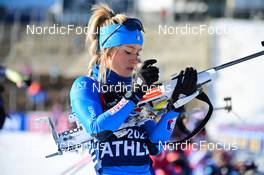 14.02.2023, Oberhof, Germany (GER): Hannah Auchentaller (ITA) - IBU World Championships Biathlon, training, Oberhof (GER). www.nordicfocus.com. © Reichert/NordicFocus. Every downloaded picture is fee-liable.