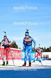 07.02.2023, Oberhof, Germany (GER): Lisa Theresa Hauser (AUT), Tommaso Giacomel (ITA), (l-r) - IBU World Championships Biathlon, training, Oberhof (GER). www.nordicfocus.com. © Reichert/NordicFocus. Every downloaded picture is fee-liable.