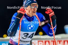 26.11.2023, Oestersund, Sweden, (SWE): Sean Doherty (USA) - IBU World Cup Biathlon, individual men, Oestersund (SWE). www.nordicfocus.com. © Manzoni/NordicFocus. Every downloaded picture is fee-liable.