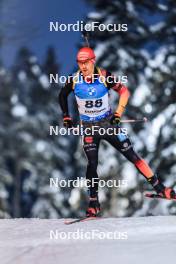 26.11.2023, Oestersund, Sweden, (SWE): David Zobel (GER) - IBU World Cup Biathlon, individual men, Oestersund (SWE). www.nordicfocus.com. © Manzoni/NordicFocus. Every downloaded picture is fee-liable.