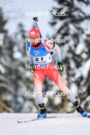 26.11.2023, Oestersund, Sweden, (SWE): Sebastian Stalder (SUI) - IBU World Cup Biathlon, individual men, Oestersund (SWE). www.nordicfocus.com. © Manzoni/NordicFocus. Every downloaded picture is fee-liable.