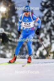 26.11.2023, Oestersund, Sweden, (SWE): Apostolos Angelis (GRE) - IBU World Cup Biathlon, individual men, Oestersund (SWE). www.nordicfocus.com. © Manzoni/NordicFocus. Every downloaded picture is fee-liable.