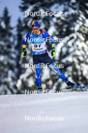 26.11.2023, Oestersund, Sweden, (SWE): Taras Lesiuk (UKR) - IBU World Cup Biathlon, individual men, Oestersund (SWE). www.nordicfocus.com. © Manzoni/NordicFocus. Every downloaded picture is fee-liable.