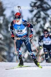 26.11.2023, Oestersund, Sweden, (SWE): Johannes Dale-Skjevdal (NOR) - IBU World Cup Biathlon, individual men, Oestersund (SWE). www.nordicfocus.com. © Manzoni/NordicFocus. Every downloaded picture is fee-liable.