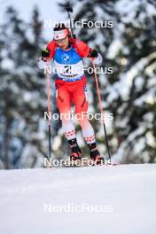 26.11.2023, Oestersund, Sweden, (SWE): Christian Gow (CAN) - IBU World Cup Biathlon, individual men, Oestersund (SWE). www.nordicfocus.com. © Manzoni/NordicFocus. Every downloaded picture is fee-liable.