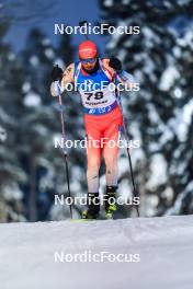 26.11.2023, Oestersund, Sweden, (SWE): Joscha Burkhalter (SUI) - IBU World Cup Biathlon, individual men, Oestersund (SWE). www.nordicfocus.com. © Manzoni/NordicFocus. Every downloaded picture is fee-liable.