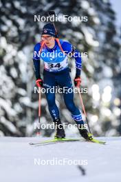 26.11.2023, Oestersund, Sweden, (SWE): Sean Doherty (USA) - IBU World Cup Biathlon, individual men, Oestersund (SWE). www.nordicfocus.com. © Manzoni/NordicFocus. Every downloaded picture is fee-liable.