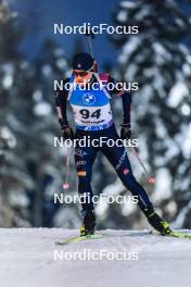 26.11.2023, Oestersund, Sweden, (SWE): Elia Zeni (ITA) - IBU World Cup Biathlon, individual men, Oestersund (SWE). www.nordicfocus.com. © Manzoni/NordicFocus. Every downloaded picture is fee-liable.