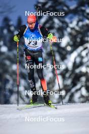 26.11.2023, Oestersund, Sweden, (SWE): Johannes Kuehn (GER) - IBU World Cup Biathlon, individual men, Oestersund (SWE). www.nordicfocus.com. © Manzoni/NordicFocus. Every downloaded picture is fee-liable.