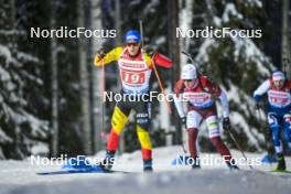 25.11.2023, Oestersund, Sweden, (SWE): Thierry Langer (BEL) - IBU World Cup Biathlon, mixed relay, Oestersund (SWE). www.nordicfocus.com. © Authamayou/NordicFocus. Every downloaded picture is fee-liable.