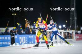 25.11.2023, Oestersund, Sweden, (SWE): Lotte Lie (BEL) - IBU World Cup Biathlon, mixed relay, Oestersund (SWE). www.nordicfocus.com. © Authamayou/NordicFocus. Every downloaded picture is fee-liable.