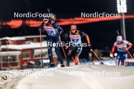 25.11.2023, Oestersund, Sweden, (SWE): Lisa Vittozzi (ITA), Vanessa Voigt (GER), (l-r) - IBU World Cup Biathlon, mixed relay, Oestersund (SWE). www.nordicfocus.com. © Manzoni/NordicFocus. Every downloaded picture is fee-liable.