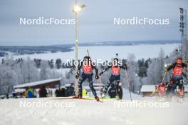 03.12.2023, Oestersund, Sweden, (SWE): Dorothea Wierer (ITA), Rebecca Passler (ITA), Janina Hettich-Walz (GER), (l-r) - IBU World Cup Biathlon, pursuit women, Oestersund (SWE). www.nordicfocus.com. © Authamayou/NordicFocus. Every downloaded picture is fee-liable.