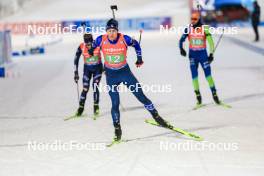 30.11.2023, Oestersund, Sweden, (SWE): Sean Doherty (USA) - IBU World Cup Biathlon, relay men, Oestersund (SWE). www.nordicfocus.com. © Manzoni/NordicFocus. Every downloaded picture is fee-liable.