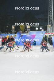 30.11.2023, Oestersund, Sweden, (SWE): Event Feature: Start of Mens race, first group - IBU World Cup Biathlon, relay men, Oestersund (SWE). www.nordicfocus.com. © Authamayou/NordicFocus. Every downloaded picture is fee-liable.
