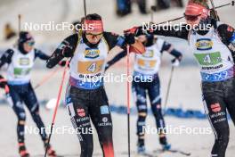 29.11.2023, Oestersund, Sweden, (SWE): Vanessa Voigt (GER), Selina Grotian (GER), (l-r) - IBU World Cup Biathlon, relay women, Oestersund (SWE). www.nordicfocus.com. © Manzoni/NordicFocus. Every downloaded picture is fee-liable.