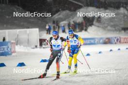 29.11.2023, Oestersund, Sweden, (SWE): Franziska Preuss (GER), Hanna Oeberg (SWE), (l-r) - IBU World Cup Biathlon, relay women, Oestersund (SWE). www.nordicfocus.com. © Authamayou/NordicFocus. Every downloaded picture is fee-liable.