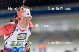29.11.2023, Oestersund, Sweden, (SWE): Emma Lunder (CAN) - IBU World Cup Biathlon, relay women, Oestersund (SWE). www.nordicfocus.com. © Manzoni/NordicFocus. Every downloaded picture is fee-liable.