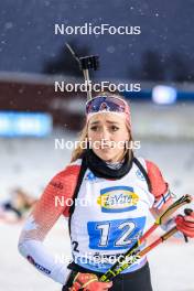 29.11.2023, Oestersund, Sweden, (SWE): Emily Dickson (CAN) - IBU World Cup Biathlon, relay women, Oestersund (SWE). www.nordicfocus.com. © Manzoni/NordicFocus. Every downloaded picture is fee-liable.