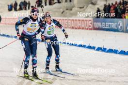29.11.2023, Oestersund, Sweden, (SWE): Karoline Offigstad Knotten (NOR), Juni Arnekleiv (NOR), (l-r) - IBU World Cup Biathlon, relay women, Oestersund (SWE). www.nordicfocus.com. © Manzoni/NordicFocus. Every downloaded picture is fee-liable.