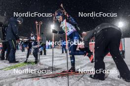 29.11.2023, Oestersund, Sweden, (SWE): Dorothea Wierer (ITA) - IBU World Cup Biathlon, relay women, Oestersund (SWE). www.nordicfocus.com. © Manzoni/NordicFocus. Every downloaded picture is fee-liable.