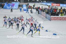 29.11.2023, Oestersund, Sweden, (SWE): Event Feature: Start of womens race, first group - IBU World Cup Biathlon, relay women, Oestersund (SWE). www.nordicfocus.com. © Authamayou/NordicFocus. Every downloaded picture is fee-liable.