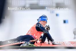 25.11.2023, Oestersund, Sweden, (SWE): Lukas Hofer (ITA) - IBU World Cup Biathlon, single mixed relay, Oestersund (SWE). www.nordicfocus.com. © Manzoni/NordicFocus. Every downloaded picture is fee-liable.
