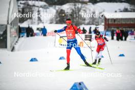 25.11.2023, Oestersund, Sweden, (SWE): Tomas Sklenarik (SVK) - IBU World Cup Biathlon, single mixed relay, Oestersund (SWE). www.nordicfocus.com. © Authamayou/NordicFocus. Every downloaded picture is fee-liable.