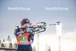 25.11.2023, Oestersund, Sweden, (SWE): Juni Arnekleiv (NOR) - IBU World Cup Biathlon, single mixed relay, Oestersund (SWE). www.nordicfocus.com. © Authamayou/NordicFocus. Every downloaded picture is fee-liable.