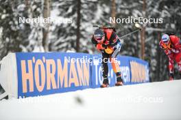 25.11.2023, Oestersund, Sweden, (SWE): Justus Strelow (GER) - IBU World Cup Biathlon, single mixed relay, Oestersund (SWE). www.nordicfocus.com. © Authamayou/NordicFocus. Every downloaded picture is fee-liable.