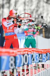 25.11.2023, Oestersund, Sweden, (SWE): Christian Gow (CAN) - IBU World Cup Biathlon, single mixed relay, Oestersund (SWE). www.nordicfocus.com. © Authamayou/NordicFocus. Every downloaded picture is fee-liable.