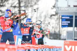 25.11.2023, Oestersund, Sweden, (SWE): Lukas Hofer (ITA) - IBU World Cup Biathlon, single mixed relay, Oestersund (SWE). www.nordicfocus.com. © Authamayou/NordicFocus. Every downloaded picture is fee-liable.