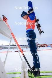 25.11.2023, Oestersund, Sweden, (SWE): Sean Doherty (USA) - IBU World Cup Biathlon, single mixed relay, Oestersund (SWE). www.nordicfocus.com. © Manzoni/NordicFocus. Every downloaded picture is fee-liable.