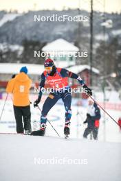 25.11.2023, Oestersund, Sweden, (SWE): Sturla Holm Laegreid (NOR) - IBU World Cup Biathlon, single mixed relay, Oestersund (SWE). www.nordicfocus.com. © Authamayou/NordicFocus. Every downloaded picture is fee-liable.