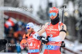 25.11.2023, Oestersund, Sweden, (SWE): Niklas Hartweg (SUI) - IBU World Cup Biathlon, single mixed relay, Oestersund (SWE). www.nordicfocus.com. © Manzoni/NordicFocus. Every downloaded picture is fee-liable.