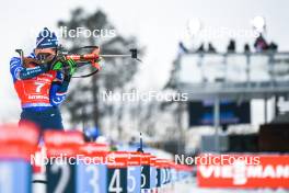 25.11.2023, Oestersund, Sweden, (SWE): Sean Doherty (USA) - IBU World Cup Biathlon, single mixed relay, Oestersund (SWE). www.nordicfocus.com. © Authamayou/NordicFocus. Every downloaded picture is fee-liable.