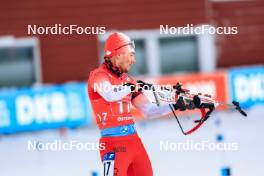 25.11.2023, Oestersund, Sweden, (SWE): Christian Gow (CAN) - IBU World Cup Biathlon, single mixed relay, Oestersund (SWE). www.nordicfocus.com. © Manzoni/NordicFocus. Every downloaded picture is fee-liable.
