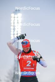 25.11.2023, Oestersund, Sweden, (SWE): Niklas Hartweg (SUI) - IBU World Cup Biathlon, single mixed relay, Oestersund (SWE). www.nordicfocus.com. © Authamayou/NordicFocus. Every downloaded picture is fee-liable.