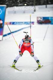 25.11.2023, Oestersund, Sweden, (SWE): Eunjung Ko (KOR) - IBU World Cup Biathlon, single mixed relay, Oestersund (SWE). www.nordicfocus.com. © Authamayou/NordicFocus. Every downloaded picture is fee-liable.