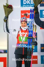 25.11.2023, Oestersund, Sweden, (SWE): Juni Arnekleiv (NOR), (l-r) - IBU World Cup Biathlon, single mixed relay, Oestersund (SWE). www.nordicfocus.com. © Authamayou/NordicFocus. Every downloaded picture is fee-liable.