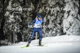 02.12.2023, Oestersund, Sweden, (SWE): Elia Zeni (ITA) - IBU World Cup Biathlon, sprint men, Oestersund (SWE). www.nordicfocus.com. © Authamayou/NordicFocus. Every downloaded picture is fee-liable.