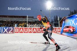 02.12.2023, Oestersund, Sweden, (SWE): Roman Rees (GER) - IBU World Cup Biathlon, sprint men, Oestersund (SWE). www.nordicfocus.com. © Manzoni/NordicFocus. Every downloaded picture is fee-liable.