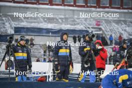 02.12.2023, Oestersund, Sweden, (SWE): Event Feature: Coaches team Sweden - IBU World Cup Biathlon, sprint men, Oestersund (SWE). www.nordicfocus.com. © Authamayou/NordicFocus. Every downloaded picture is fee-liable.